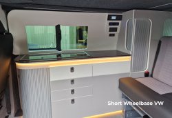 Style 8 - Push drawer with integrated upper/lower LED lighting VW LWB