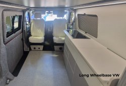 Style 8 - Push drawer with integrated upper/lower LED lighting VW LWB