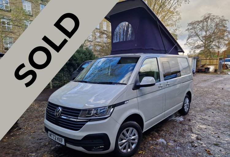 **SOLD** VW T6.1 150 DSG (auto) Highline campervan conversion Ascot Grey